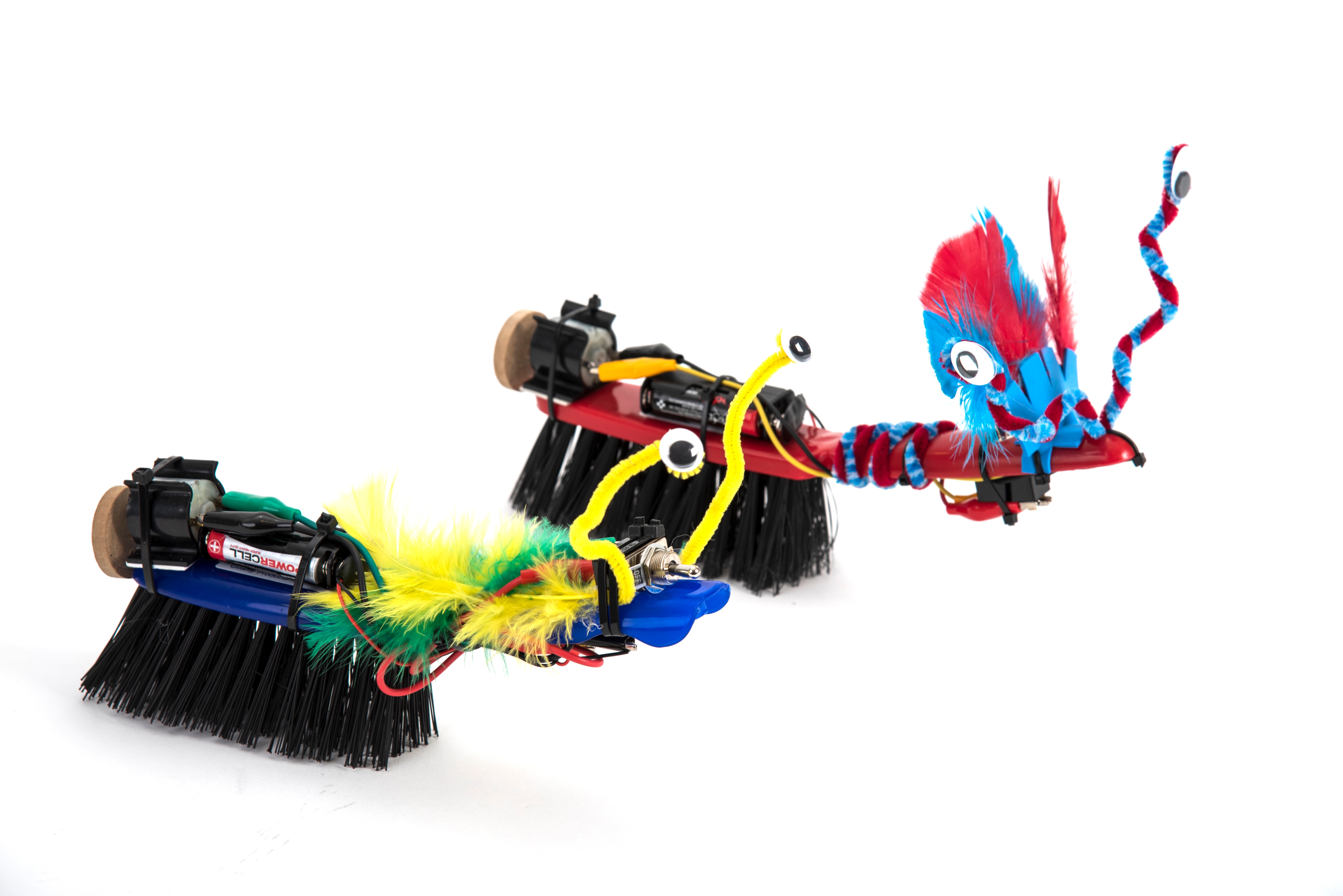 Vibrating brush monsters