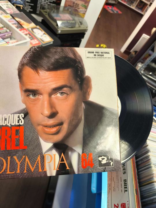 Vinyle Jacques Brel Olympia 64 pr\u00e8s de Bl\u00e9r\u00e9