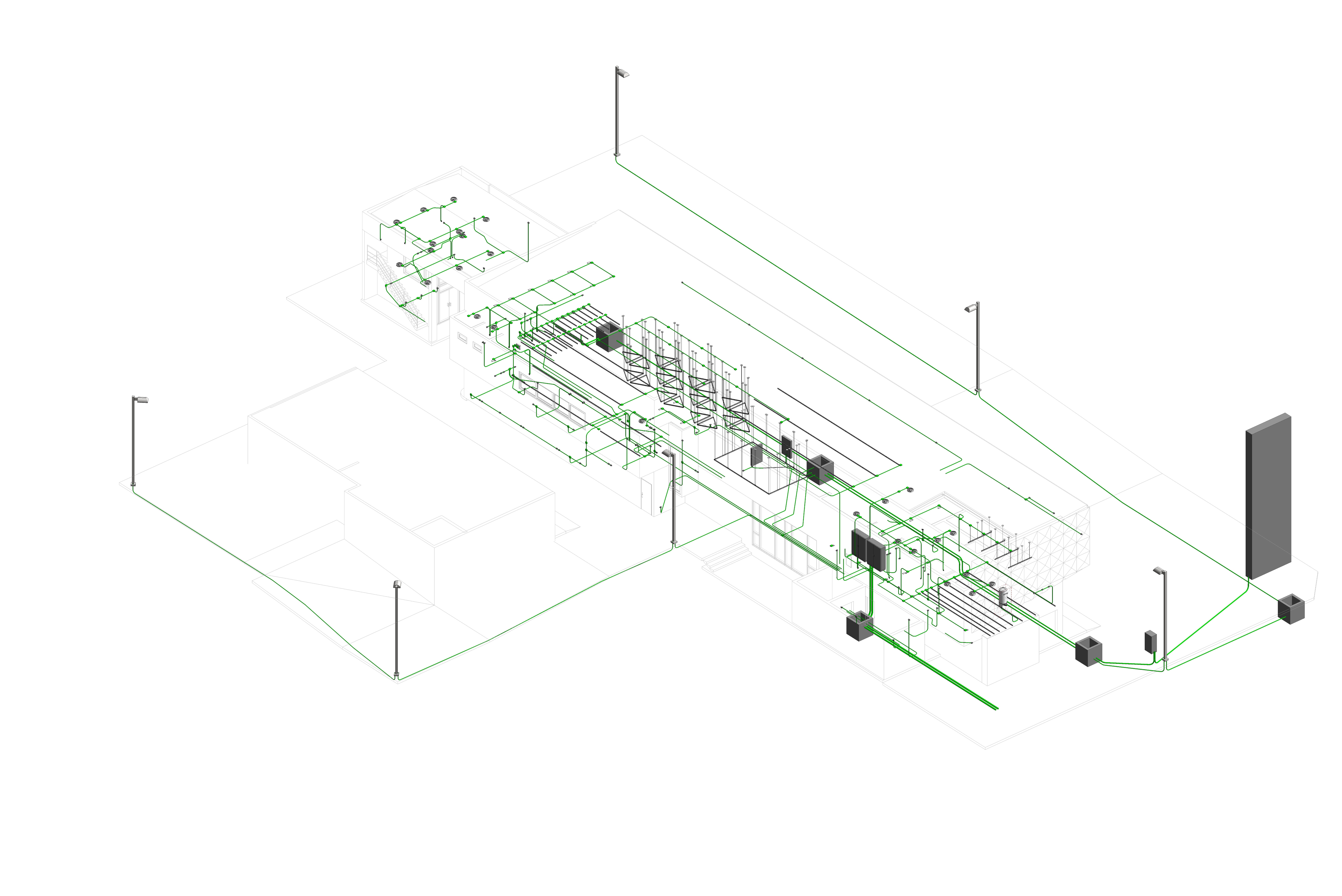 Sistema de iluminación concesionaria