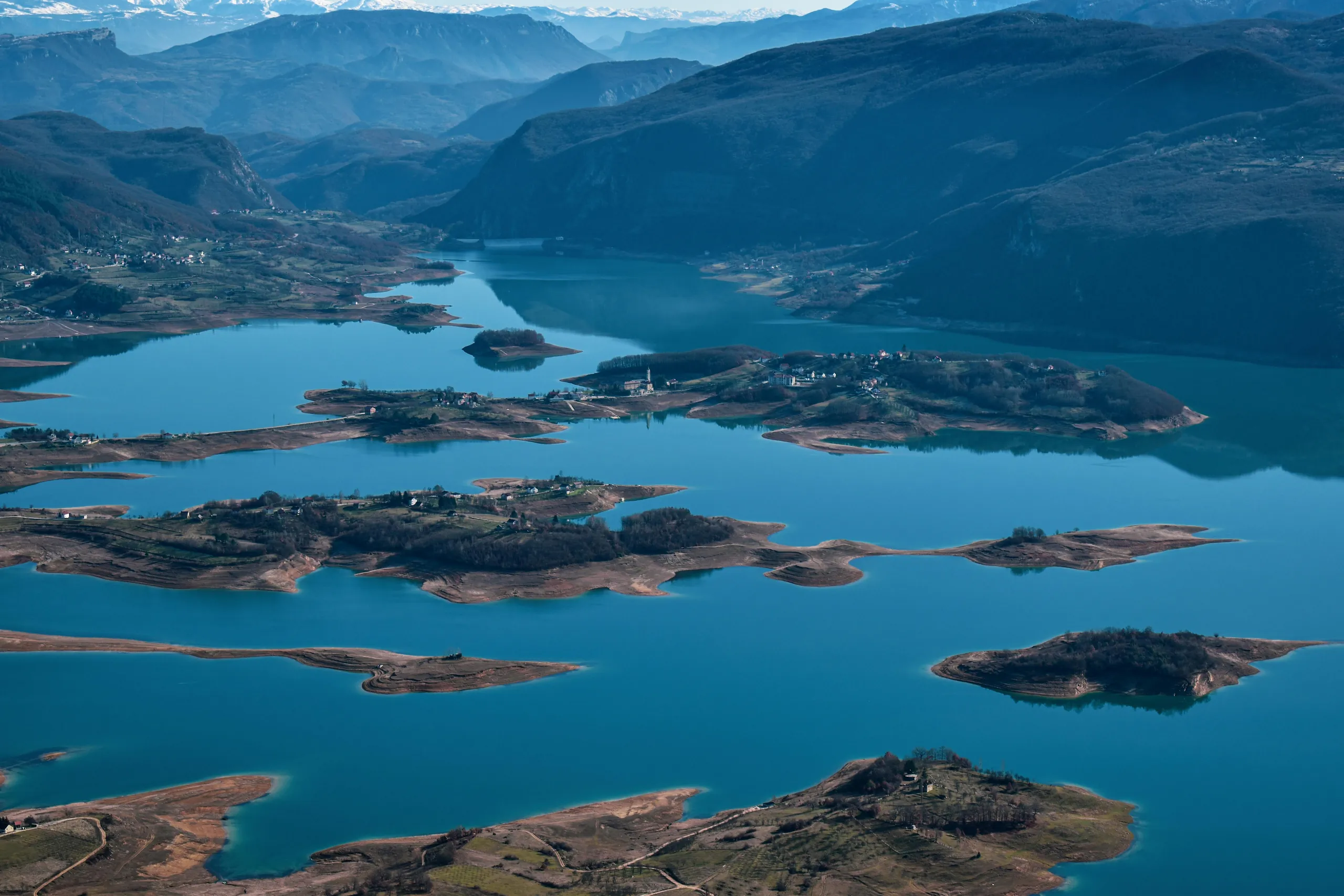 Bosnia mountain landscape and lake