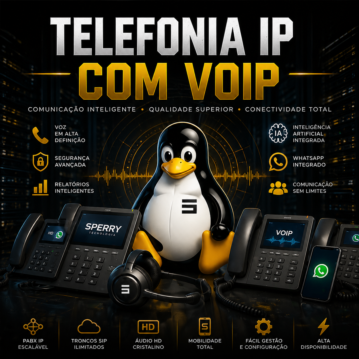 Telefonia IP VoIP com Asterisk e IA - Sperry Tecnologia