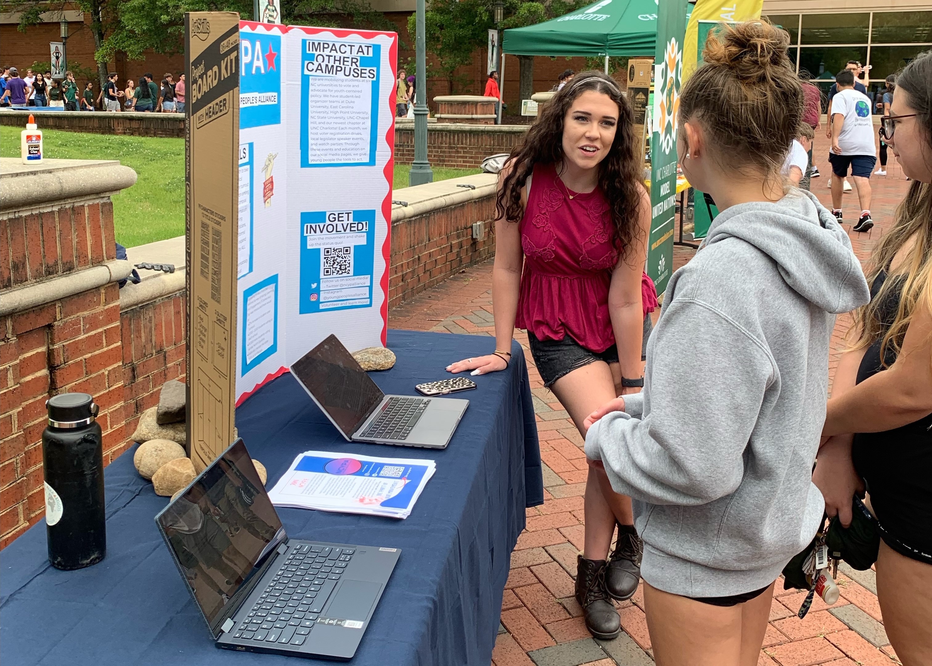 Student voter registration event