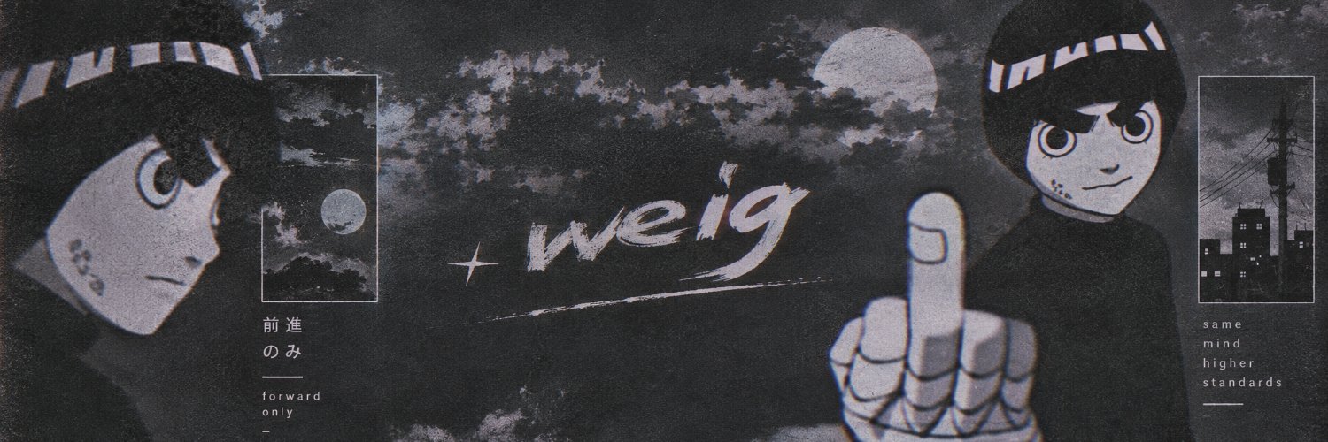 Weig anime collage over a moonlit city