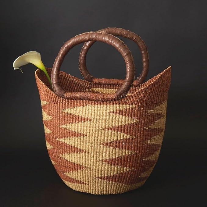 Brown Wicker Harvest Basket