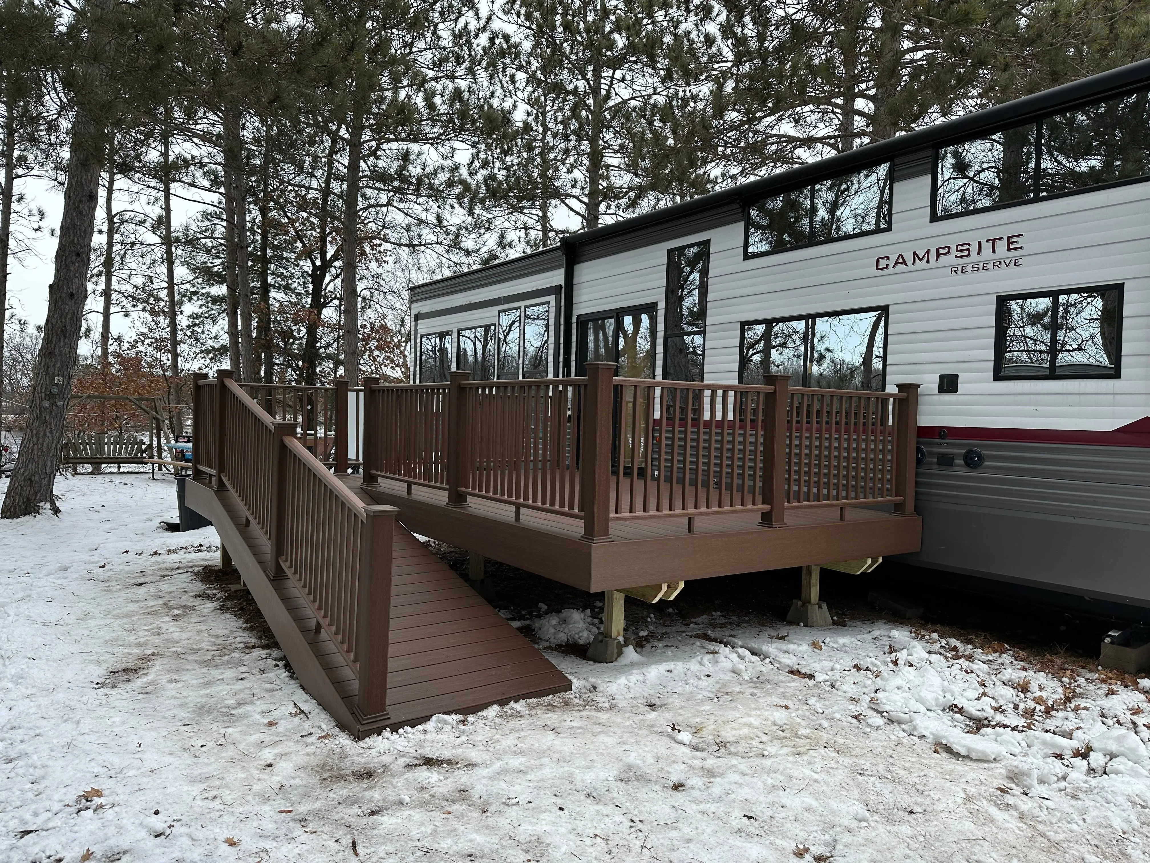 Residential Deck Renovation — Deck remodel project completed by Wilbur's Home Remodeling in Eau Claire, WI
