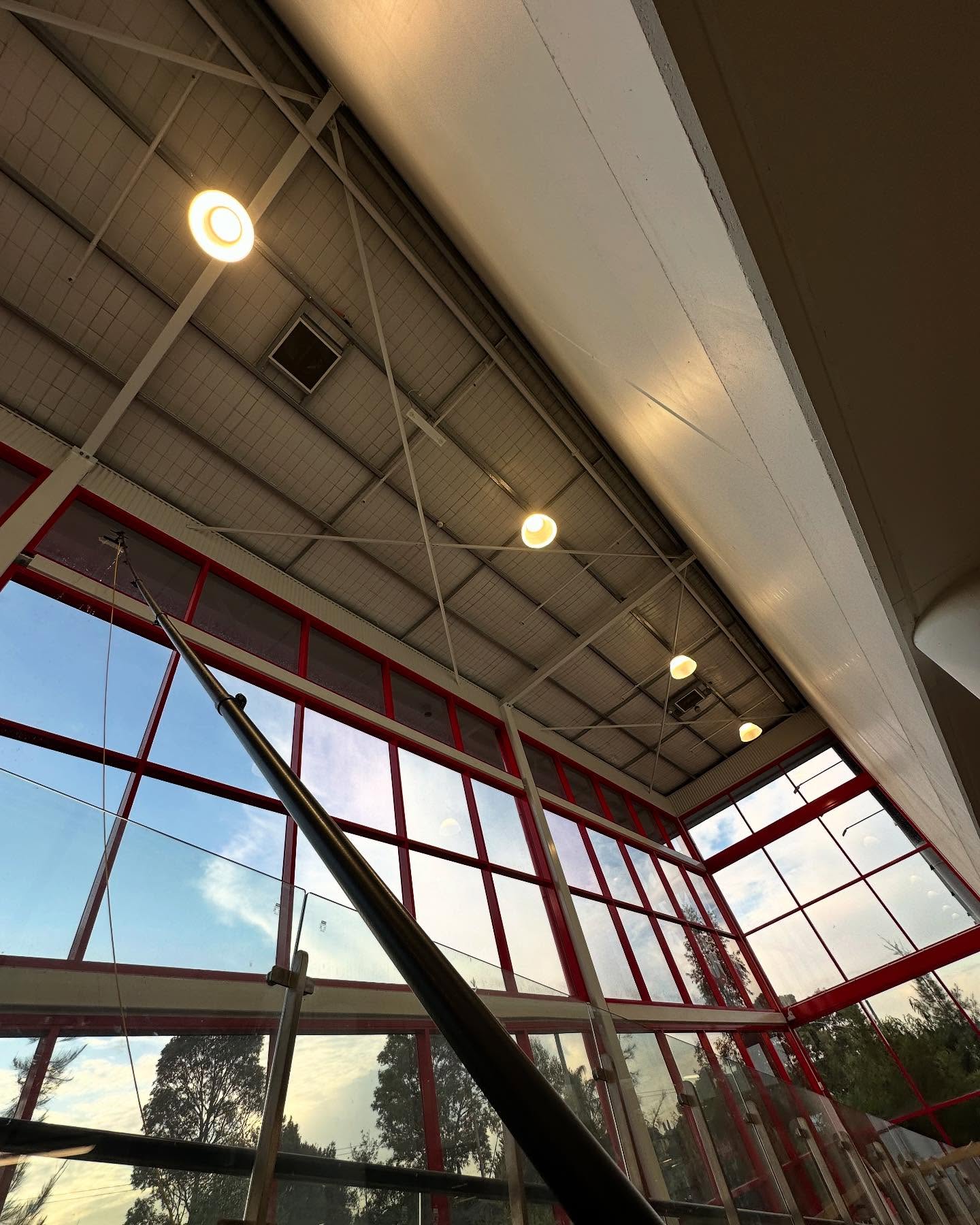 Warehouse interior windows