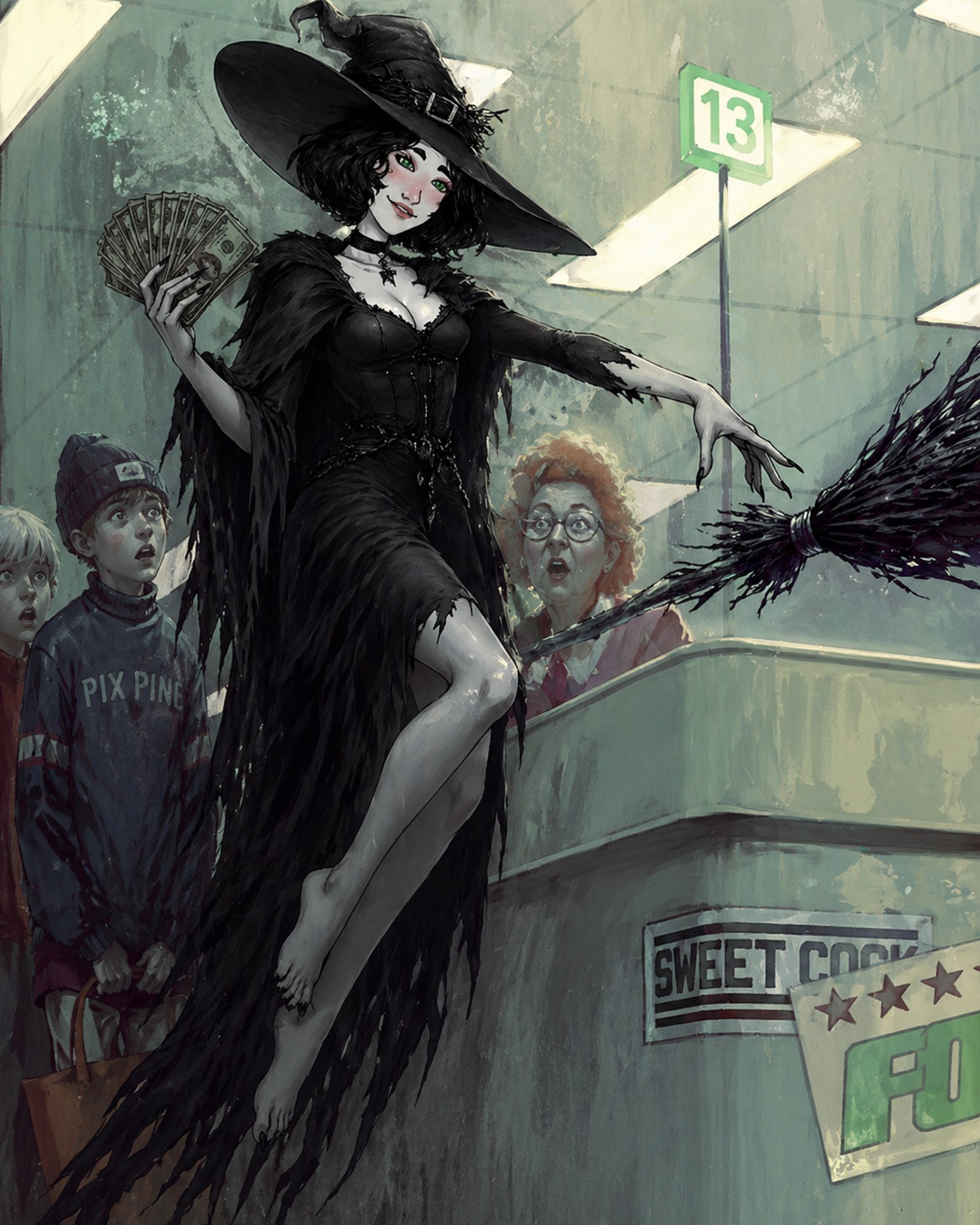 Witch commanding cash and dominion in urban decay