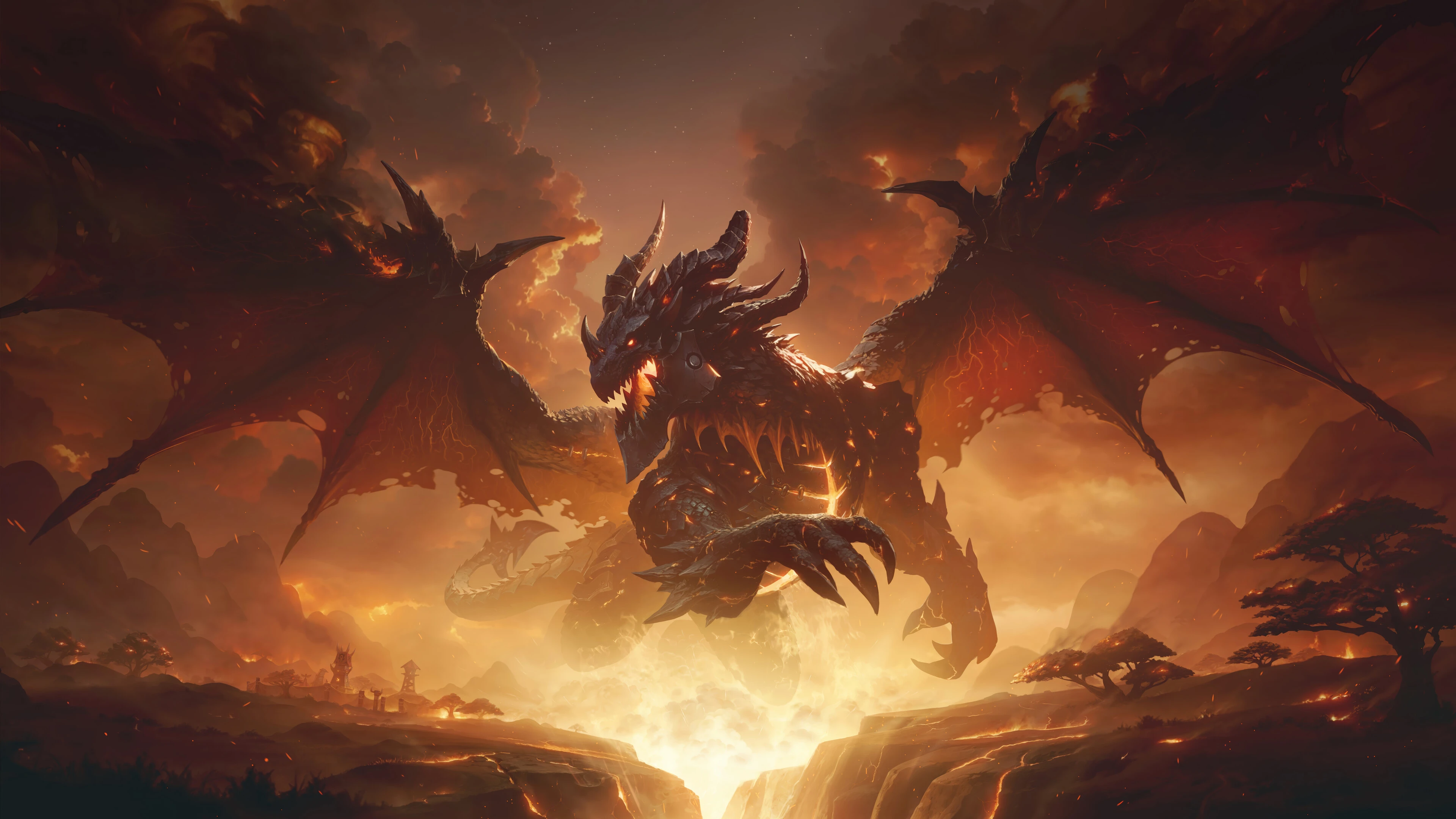 World of Warcraft Dragon Background