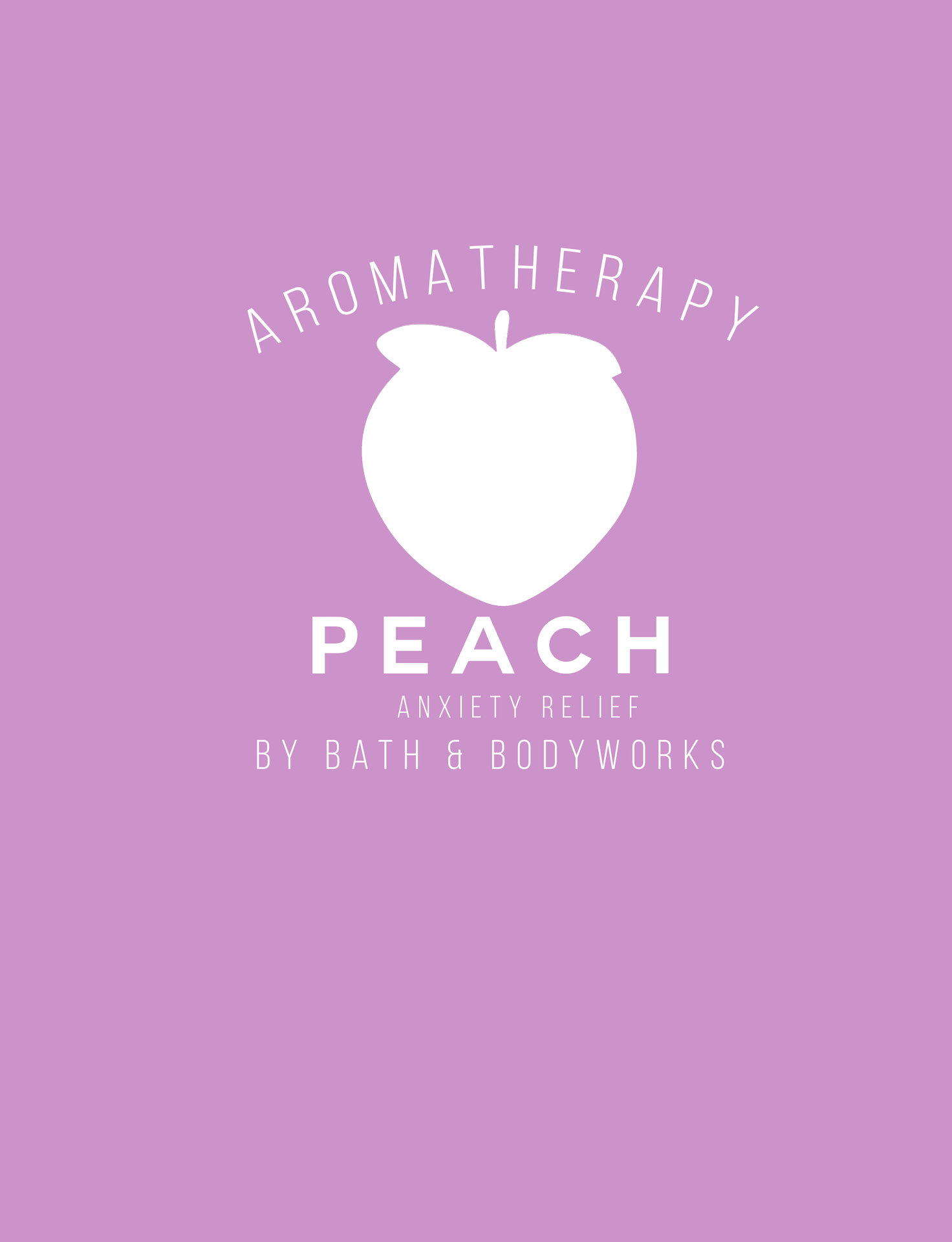 Peach candle label design