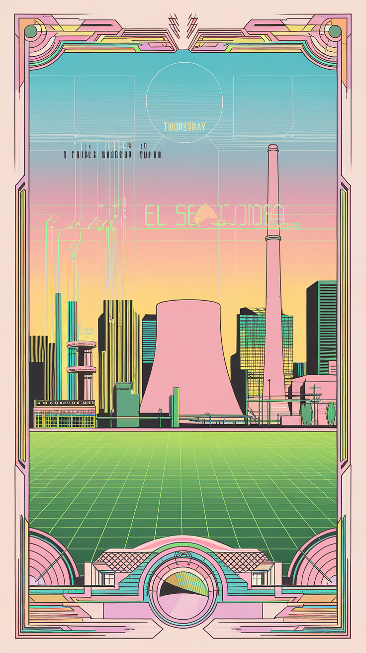 El Segundo Power Plant - Retro Futuristic Cityscape