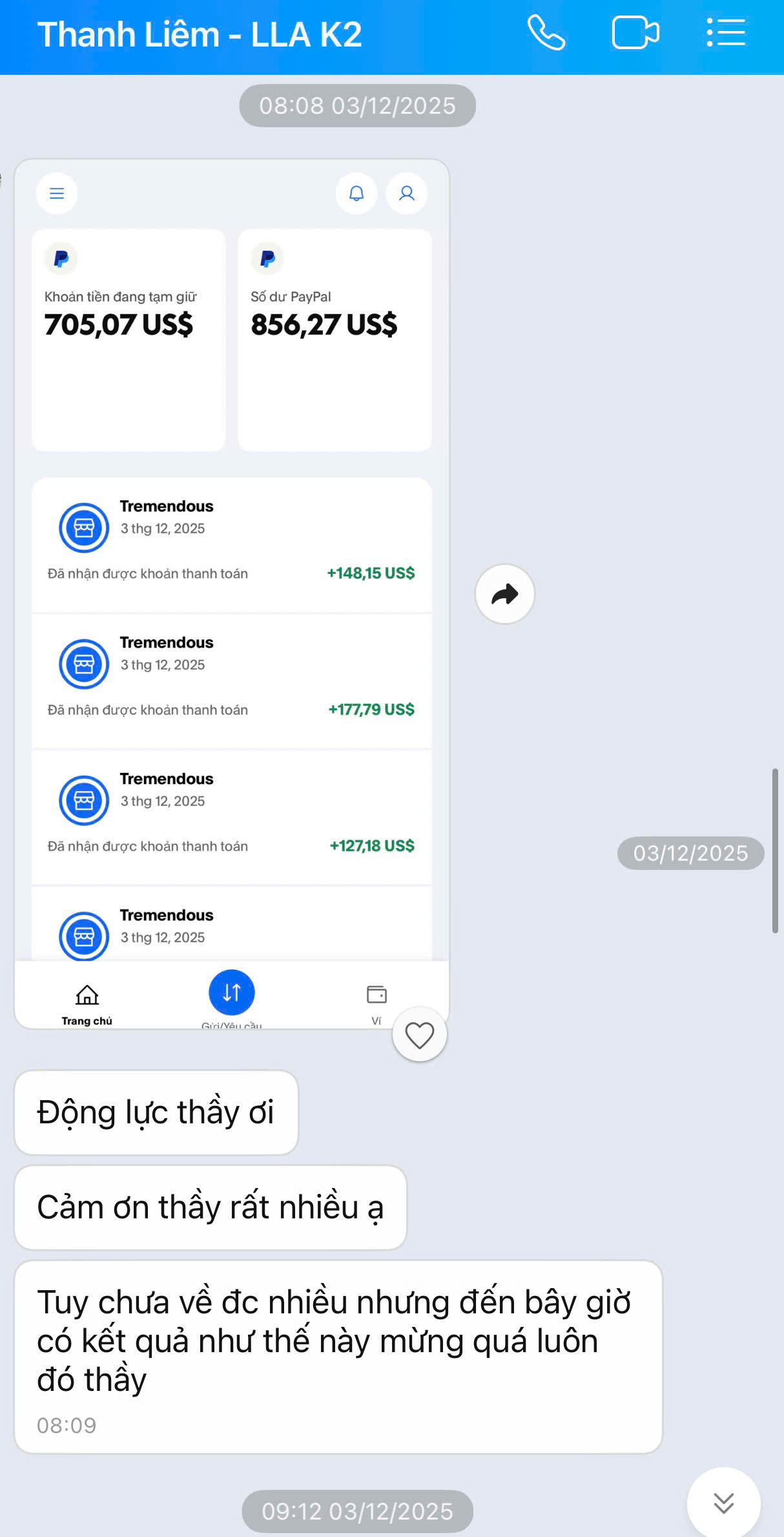 Kết quả học viên