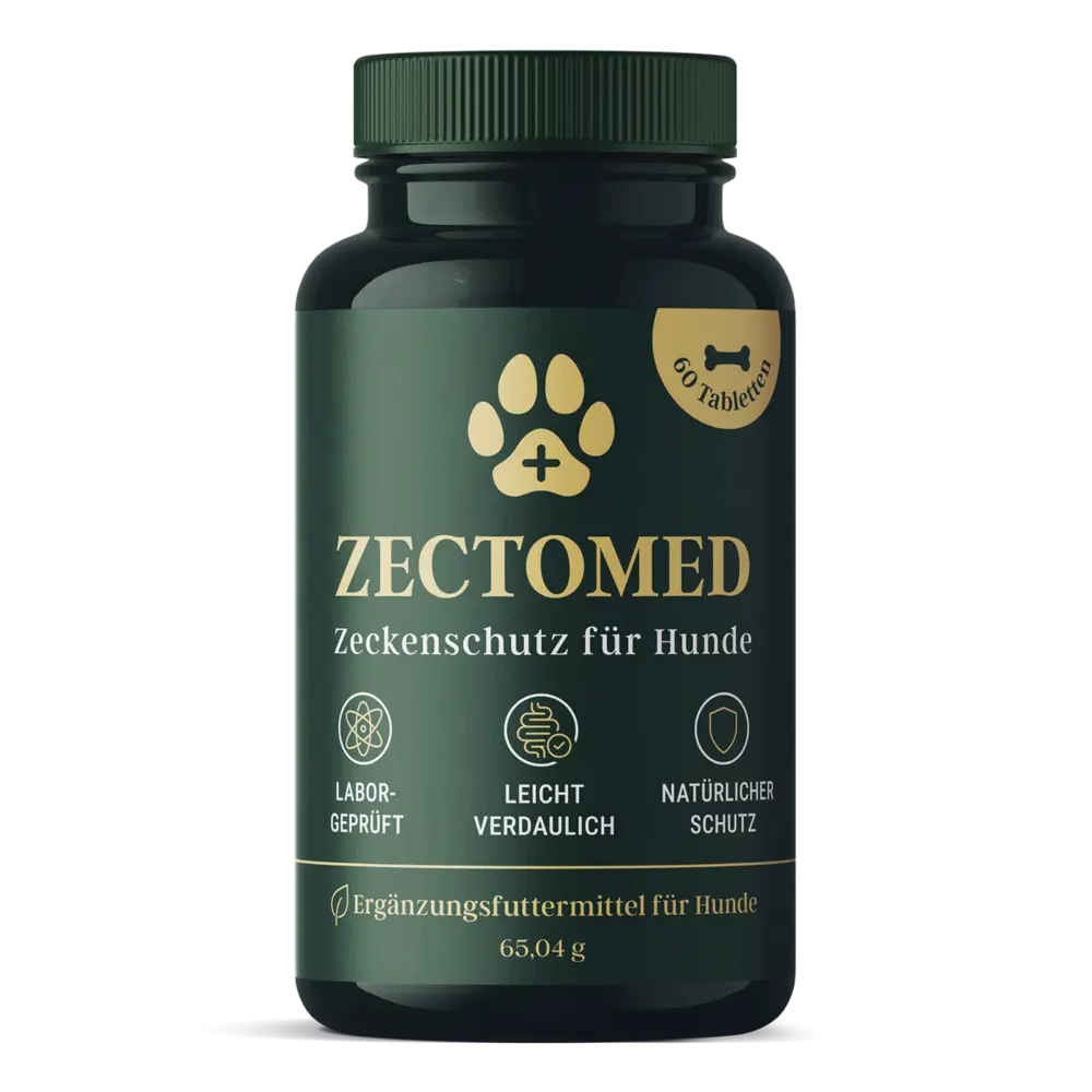 Zectomed supplement bottle — 60 capsules for dogs and cats